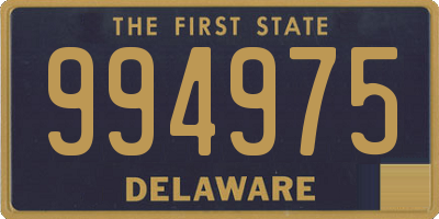 DE license plate 994975