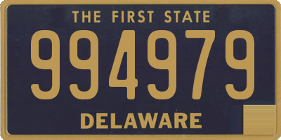 DE license plate 994979