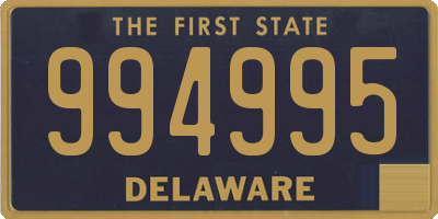 DE license plate 994995