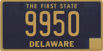 DE license plate 9950