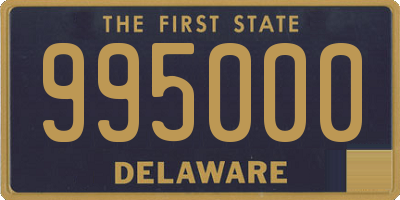 DE license plate 995000