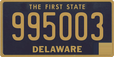 DE license plate 995003