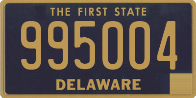 DE license plate 995004