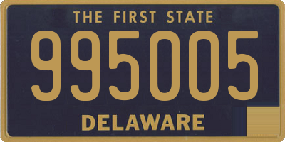 DE license plate 995005