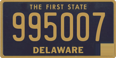 DE license plate 995007