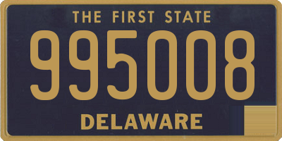 DE license plate 995008