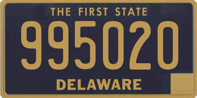 DE license plate 995020