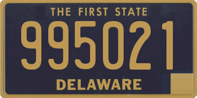 DE license plate 995021