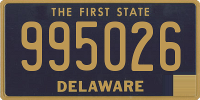 DE license plate 995026