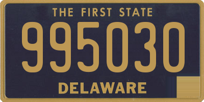 DE license plate 995030