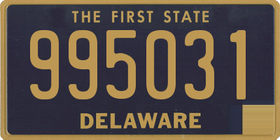 DE license plate 995031