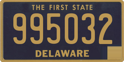 DE license plate 995032