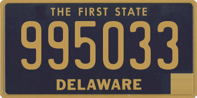 DE license plate 995033