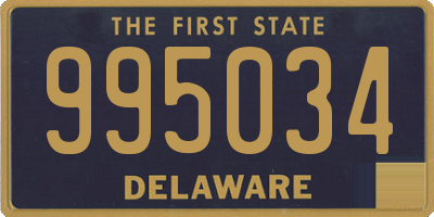 DE license plate 995034