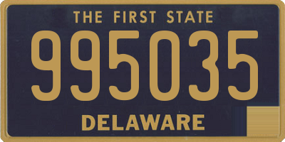 DE license plate 995035