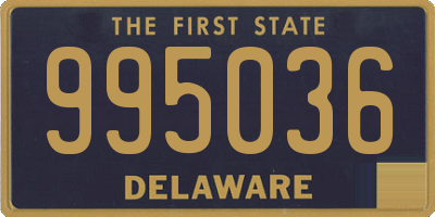 DE license plate 995036