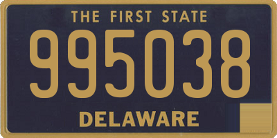 DE license plate 995038