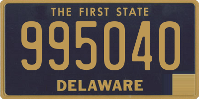 DE license plate 995040