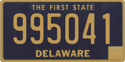 DE license plate 995041