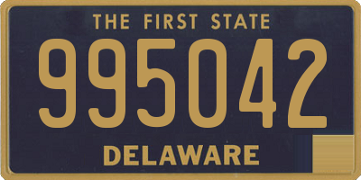 DE license plate 995042