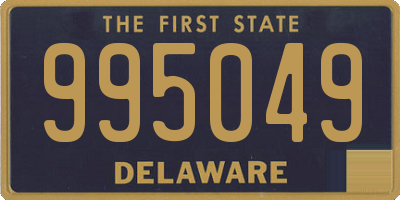 DE license plate 995049