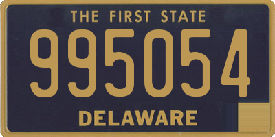 DE license plate 995054