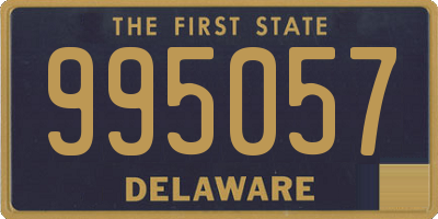 DE license plate 995057