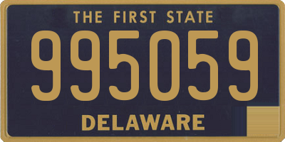 DE license plate 995059