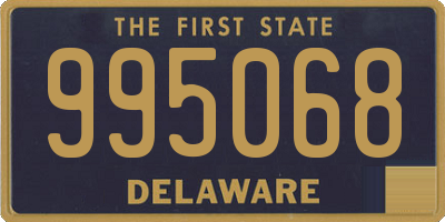 DE license plate 995068