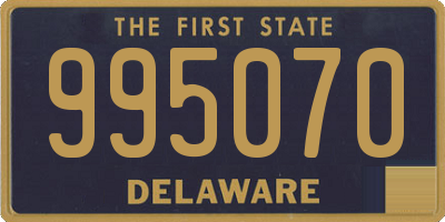 DE license plate 995070