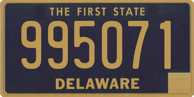 DE license plate 995071