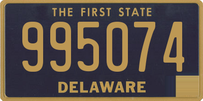 DE license plate 995074