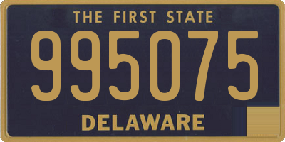 DE license plate 995075