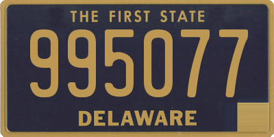 DE license plate 995077