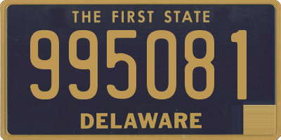 DE license plate 995081