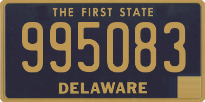 DE license plate 995083