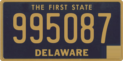 DE license plate 995087