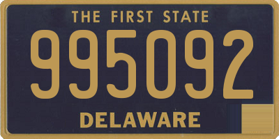 DE license plate 995092