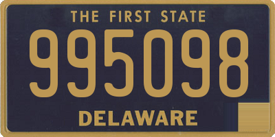 DE license plate 995098