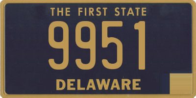 DE license plate 9951