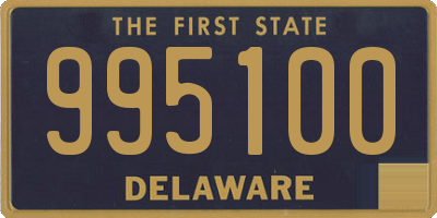 DE license plate 995100