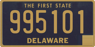 DE license plate 995101