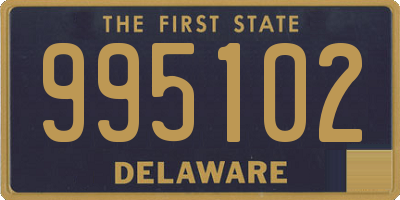 DE license plate 995102