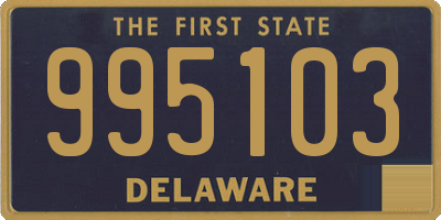 DE license plate 995103