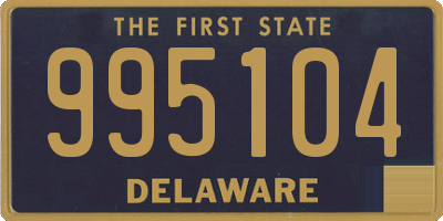 DE license plate 995104