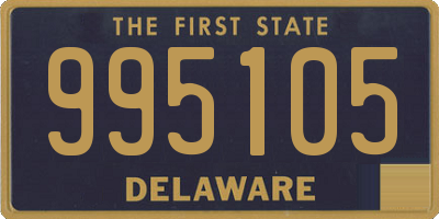 DE license plate 995105