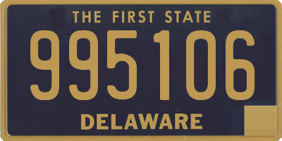 DE license plate 995106