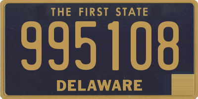 DE license plate 995108