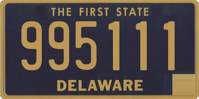 DE license plate 995111