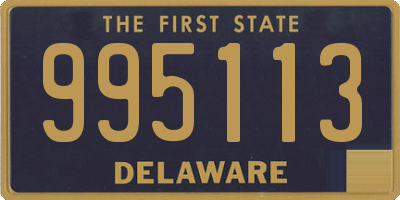 DE license plate 995113